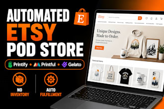 build etsy print on demand store with printify printful or gelato
