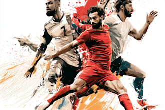 draw sports illustration for athletes or anything