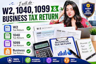 make w2, 1040, 1099 and business tax return
