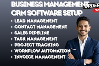 setup business management using hubspot zoho salesforce microsoft dynamics