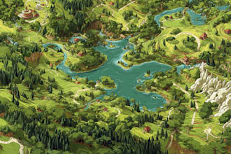 illustrate a vector map illustration