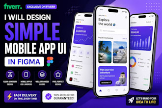 design simple mobile app UI