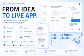 build your fullstack web app or mobile apps