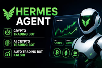 hermes agent, crypto trading bot, ai crypto trading bot, auto trading bot kalshi