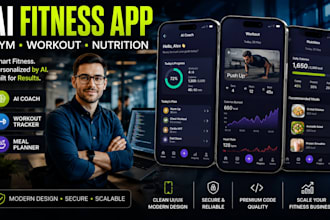 develop ai fitness app gym app workout app nutrition app fitness tracker app