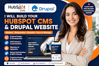 build hubspot cms drupal website design development migration