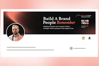design a professional linkedin banner for personal branding