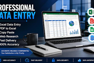 do accurate data entry, excel work and audio annotation