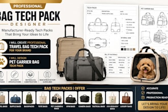 create professional travel bag tech pack for your brand  design pet carrier bag