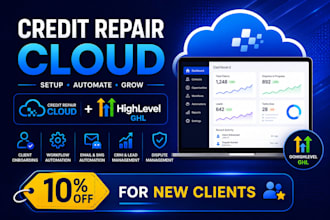 setup credit repair cloud, gohighlevel CRM and automation