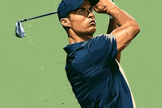 draw sport illustrations or anything in my style
