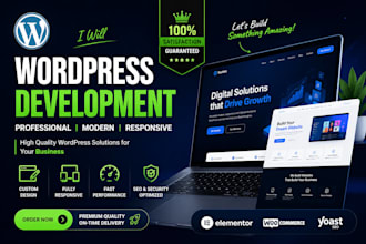 build wordpress website, create wordpress business website