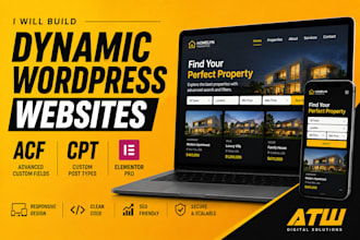 build dynamic wordpress websites with acf and custom post types