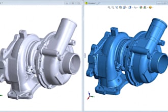 do reverse engineering 3d cad design scan to cad product design using solidworks