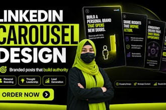 design branded linkedin carousel posts