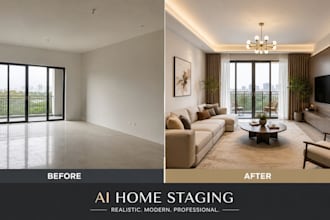 realistic ai home staging for empty rooms