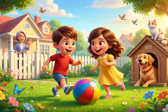 illustrate christian children story book with bible themed artwork