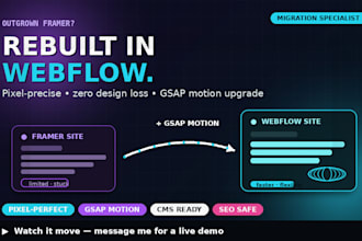 turn framer to memorable 3d spline webflow interactive website gsap animation