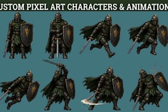 do pixel art character design sprite sheet animation  nsfw pixel rpg pixel art