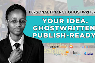 ghostwrite or write book on personal finance, investing and budgeting
