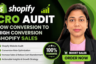 shopify cro audit, low conversion to high conversion website audit shopify sales