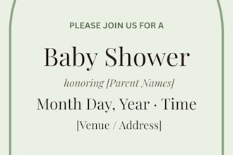 design personalized birth announcement and baby shower invitation cards