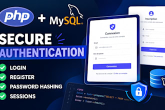build a secure PHP mysql authentication system