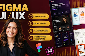 figma UI UX website design mobile app ui ux landing page mockup figma prototype
