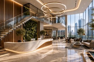 create professional architectural design for offices restaurants and hotels