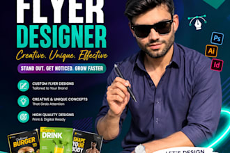 design professional product flyer, sale flyer etc