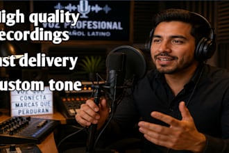 record a professional spanish voice over