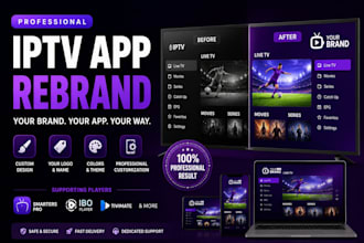 rebrand smarters pro, tivimate, ibo player and iptv apps