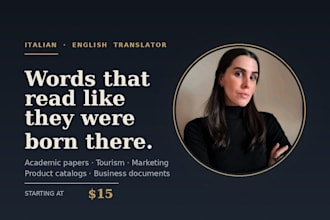 translate academic papers and tourism content