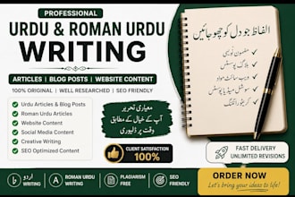 write SEO optimized urdu and roman urdu content