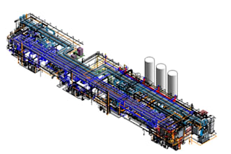 create 3d model of architecture, structure and mep