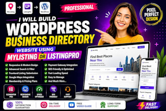 build wordpress business directory website using mylisting or listingpro