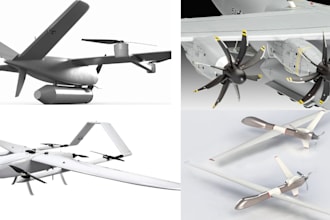 do aircraft design, vtol uav drone design and aerospace engineering cad