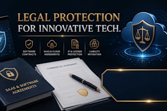 draft software licensing agreements and saas contracts for tech companies