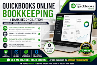 quickbooks online bookkeeping and bank reconciliation