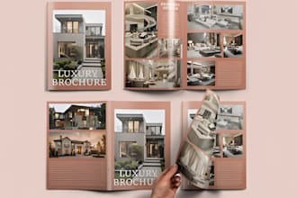 design professional real estate flyer, property brochure and marketing materials