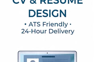 write professional CV resume and cover letter for job