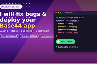 fix base44 bugs, debug, migrate and deploy your base44 replit app