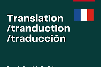 translate all your documents from en fr, fr es or es fr