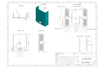 design sheet metal enclosures flat patterns and dxf files for fabrication