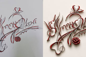 create custom calligraphy art