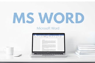 do ms word typing, data entry and document formatting