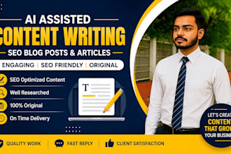 write SEO blog posts and articles