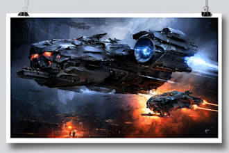 make sci fi spaceship models