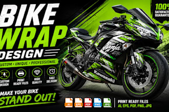 professional bike wrap design