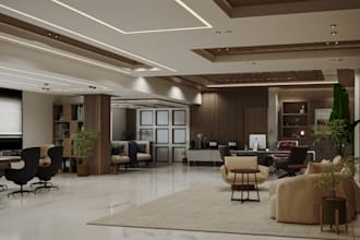 do office interior renovation, mockup studio, private office, layout design, dwg